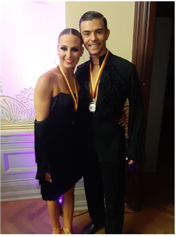 Susan und Rami mit der Silbermedaille Susan und Rami mit der Silbermedaille